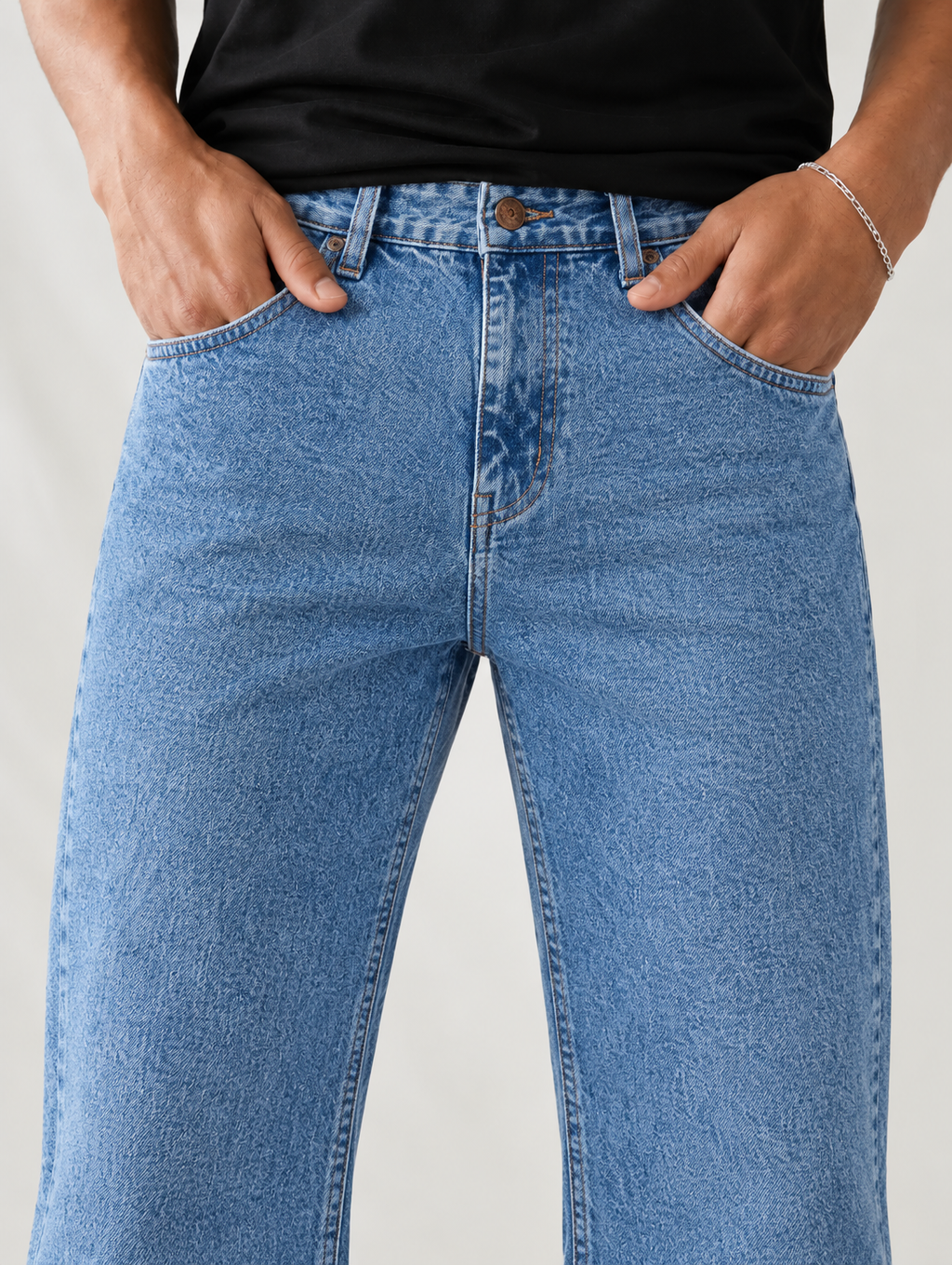 Cool Blue Vintage Bootcut Jeans