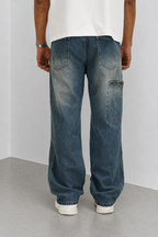Take It Easy Blue Baggy Jeans