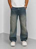 Take It Easy Blue Baggy Jeans