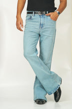 Classic Mist Blue Bootcut Jeans