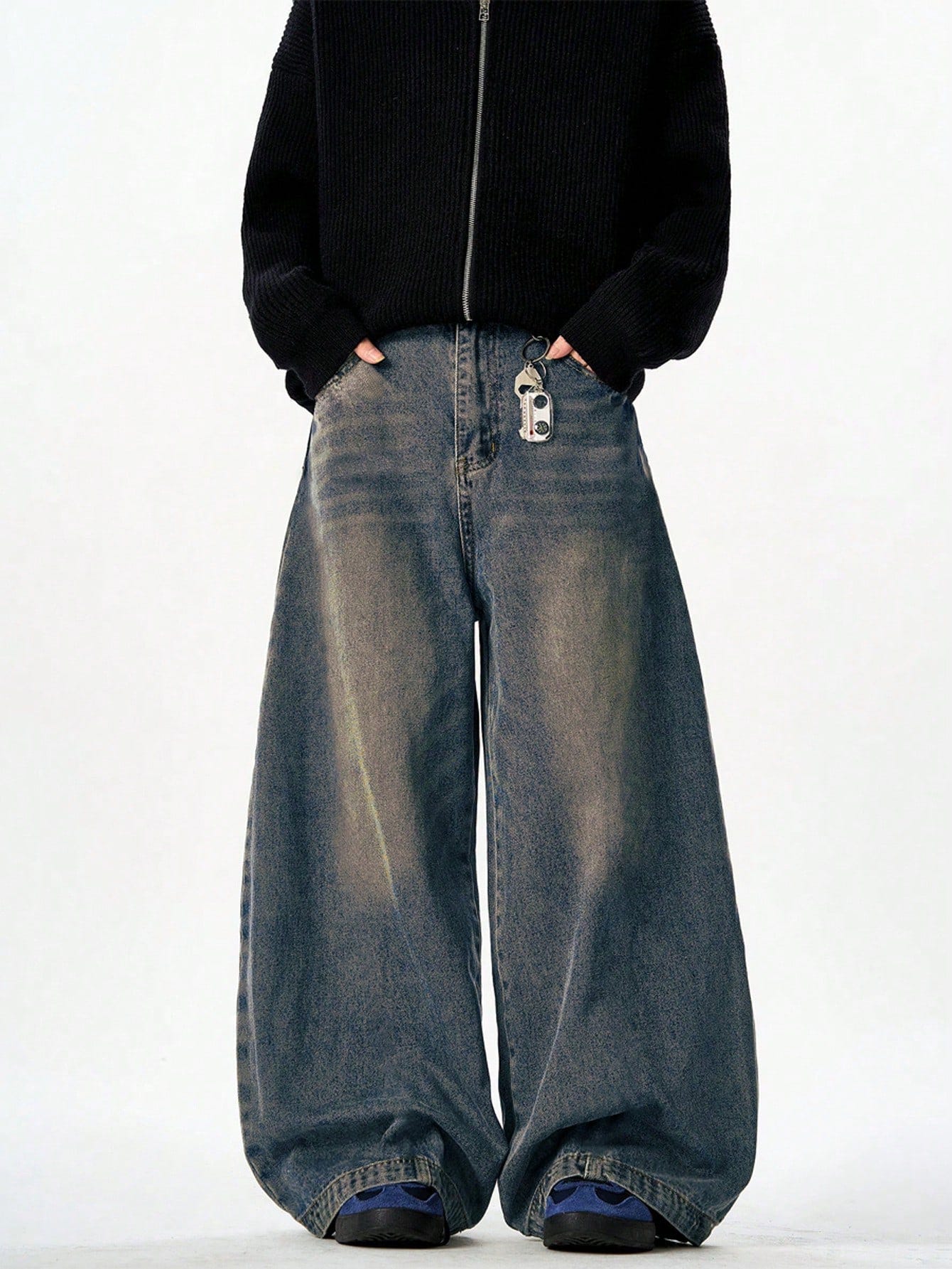 Antique Blue Baggy Japan Fit Jeans