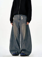 Antique Blue Baggy Japan Fit Jeans