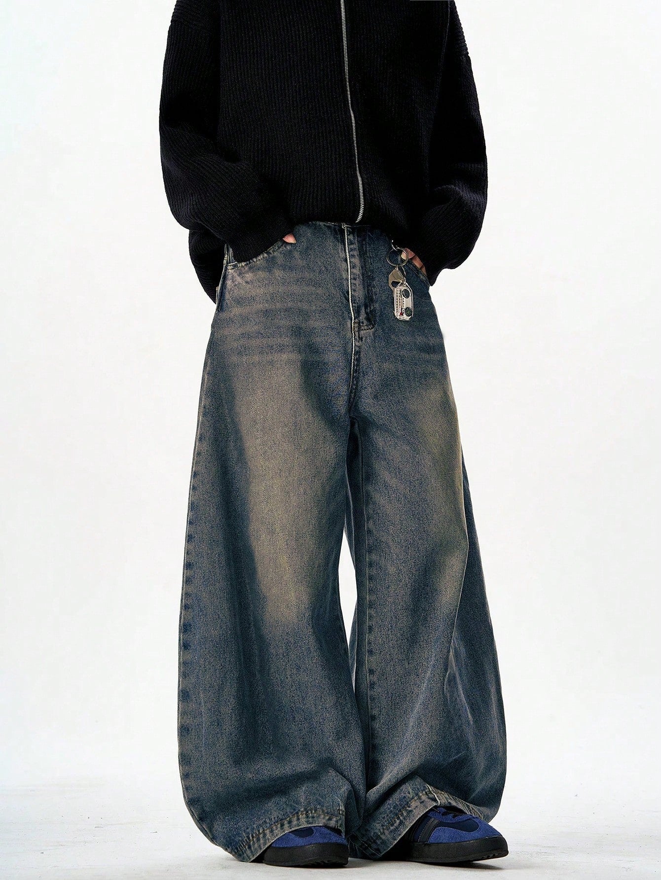 Antique Blue Baggy Japan Fit Jeans