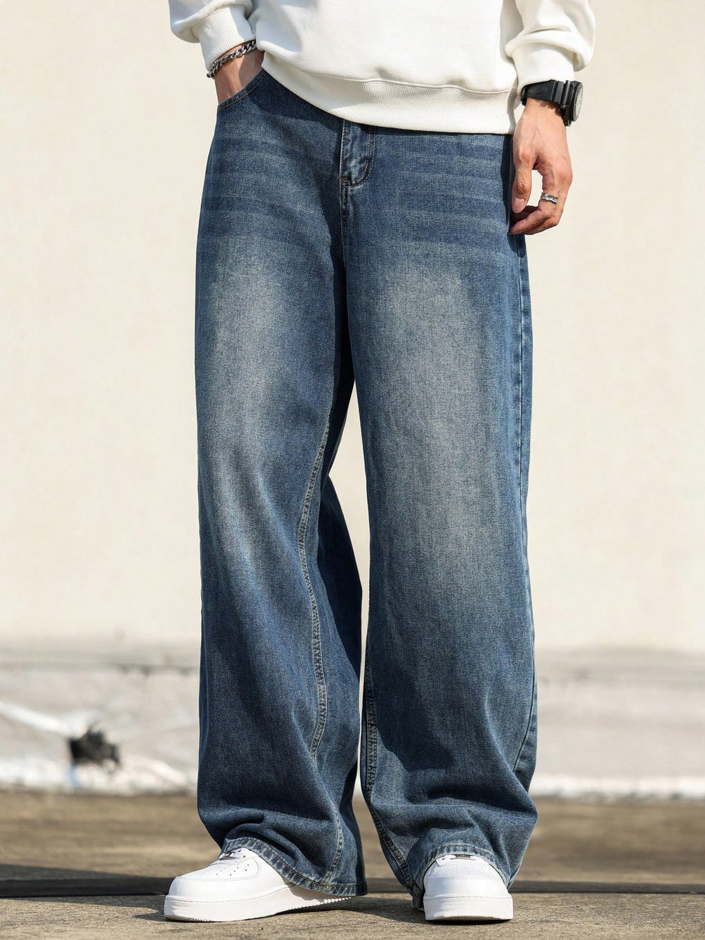 Phantom Blue Baggy Jeans