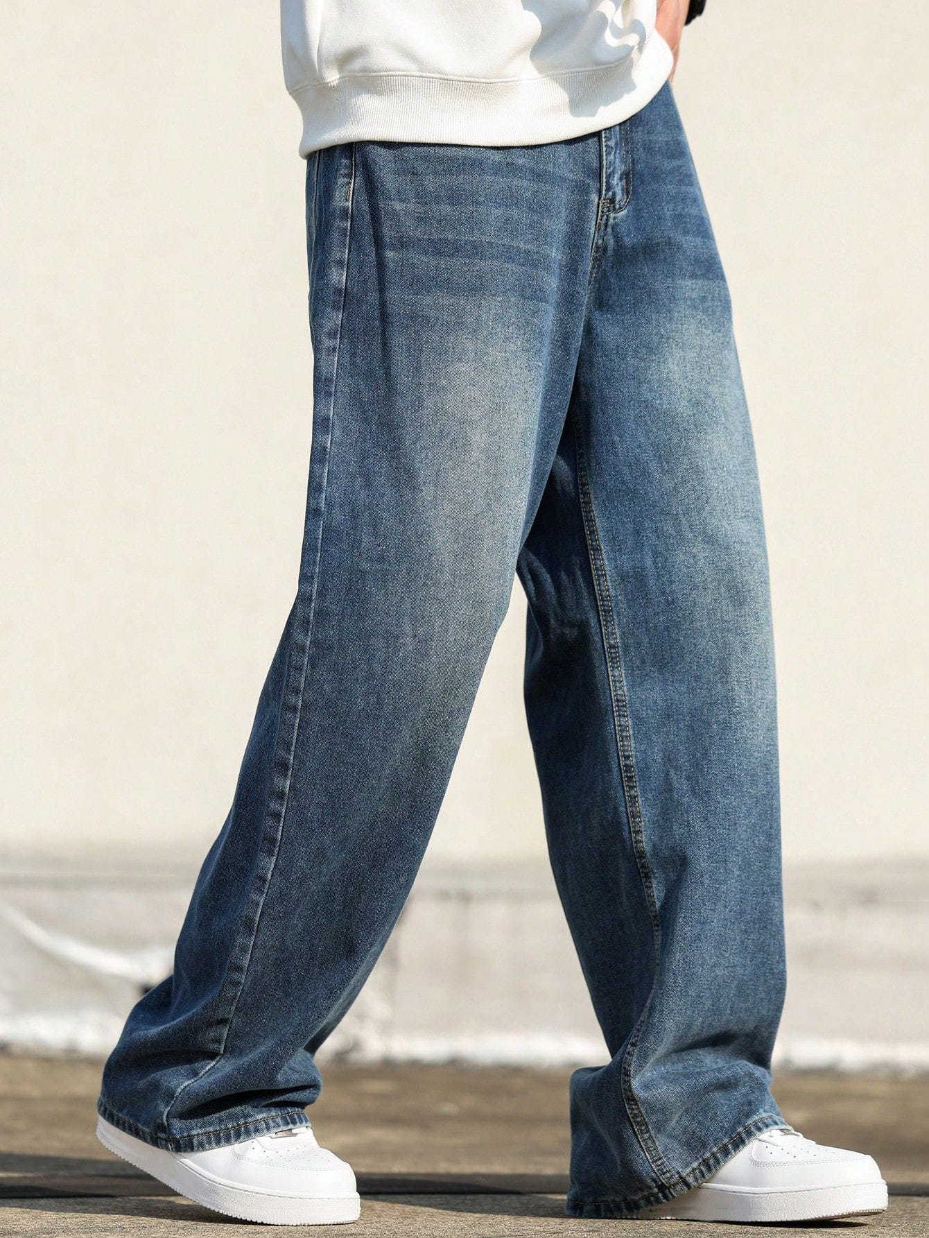 Phantom Blue Baggy Jeans