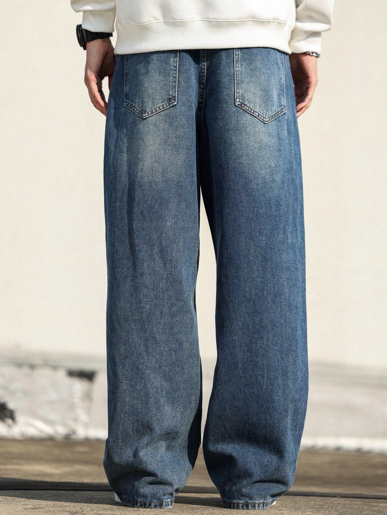 Phantom Blue Baggy Jeans