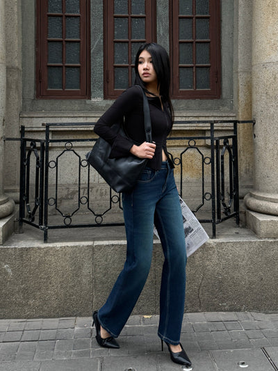 Copper Blue Loose Straight Fit Jeans