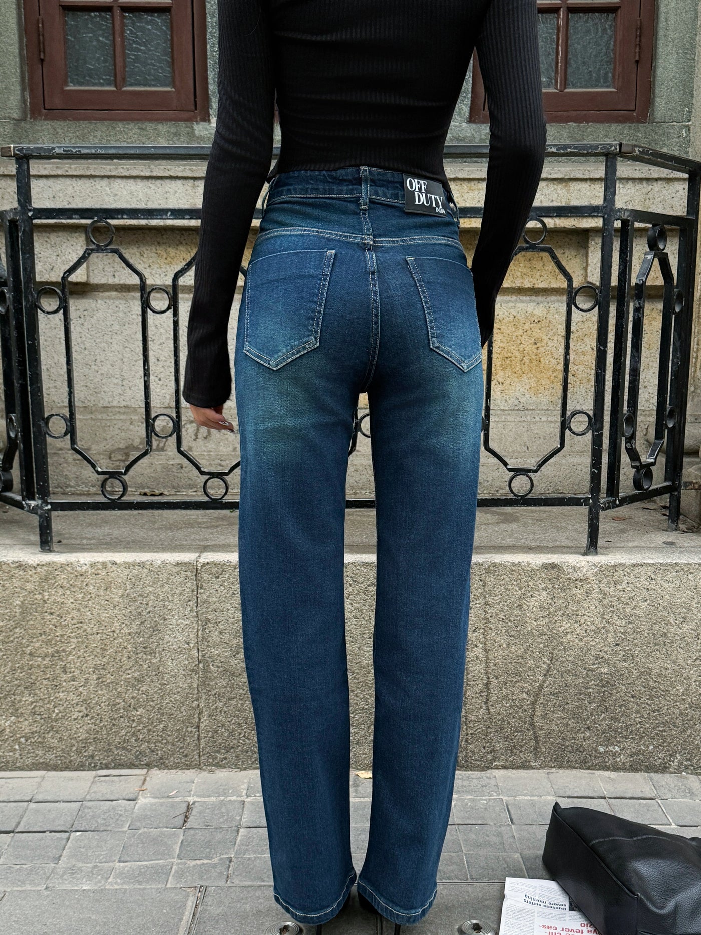 Copper Blue Loose Straight Fit Jeans