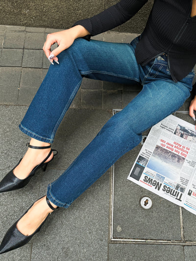 Copper Blue Loose Straight Fit Jeans