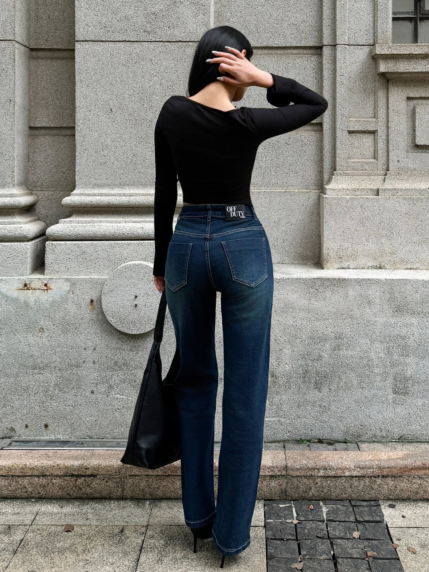 Copper Blue Loose Straight Fit Jeans