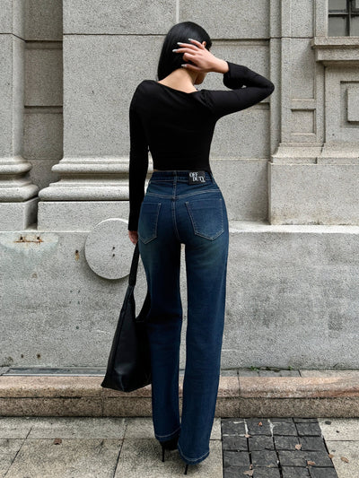 Copper Blue Loose Straight Fit Jeans