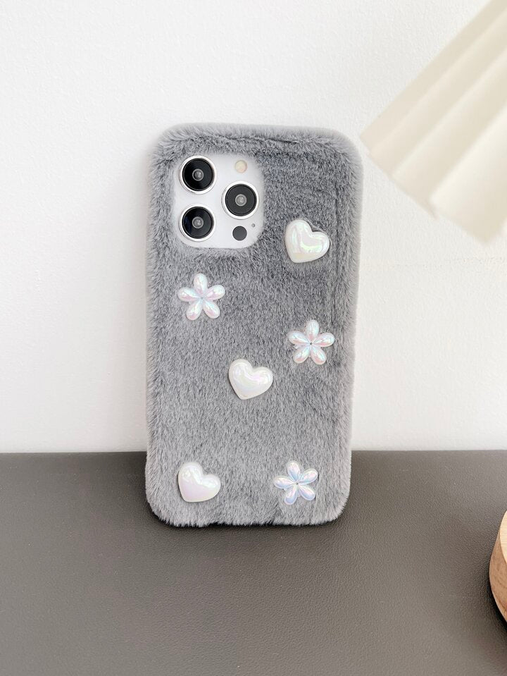 Soft Fur 3D Charm Iphone Cover