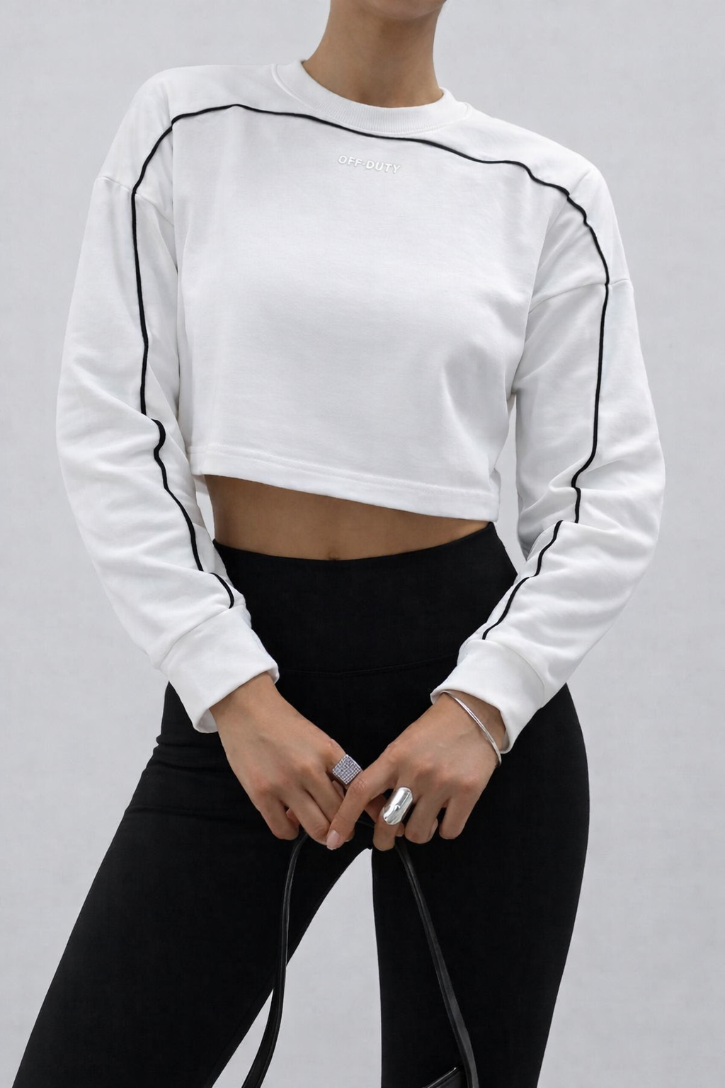 Cloud Contrast Full Sleeve Top
