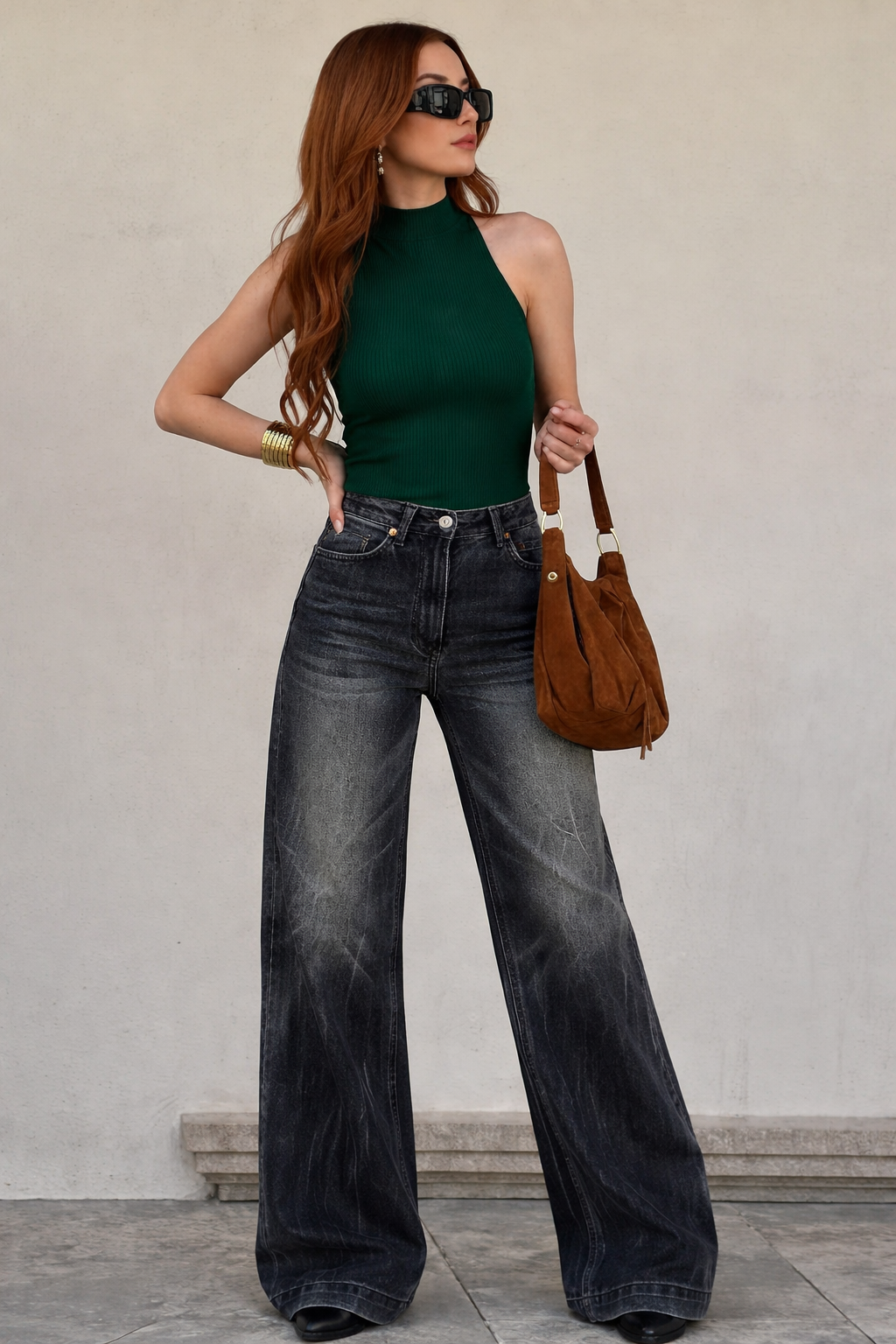 Night Flame Baggy Jeans