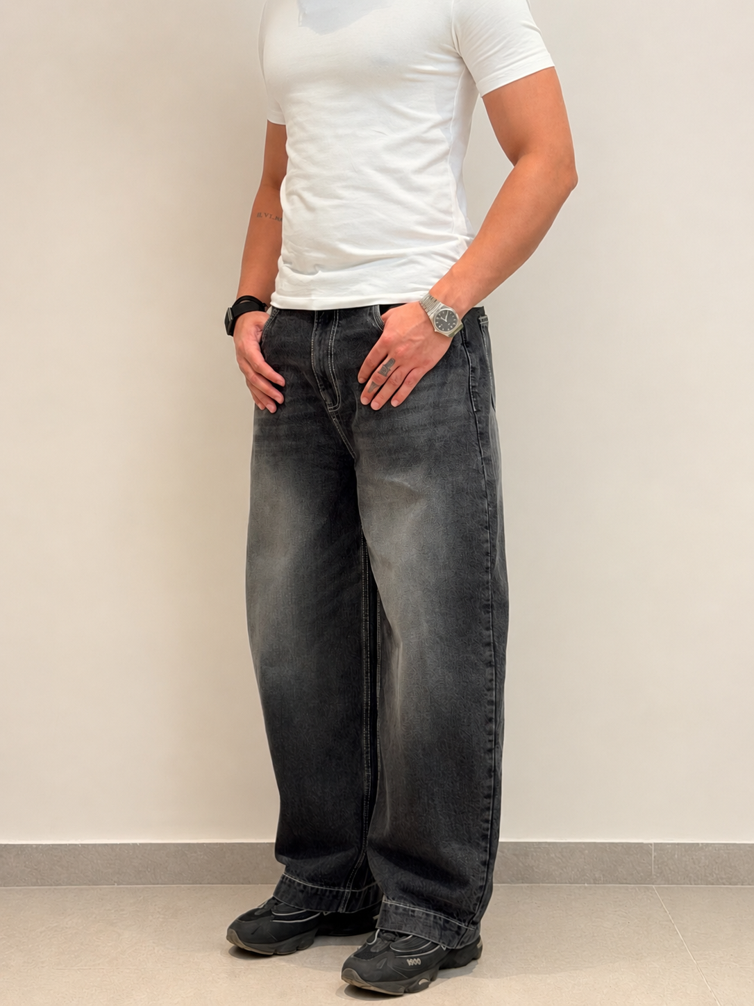 Iron Grey Japan Baggy Jeans