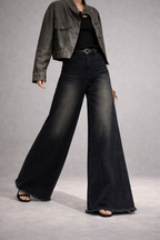 Black Flame Extra Wide Jeans