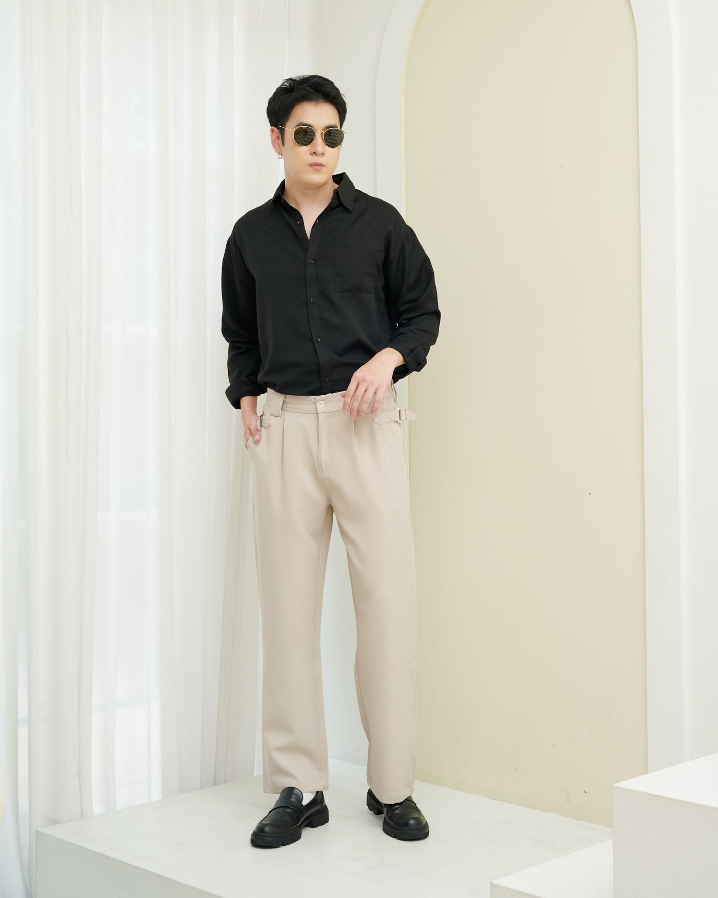 Seoul Style Waist Clip Korean Trousers