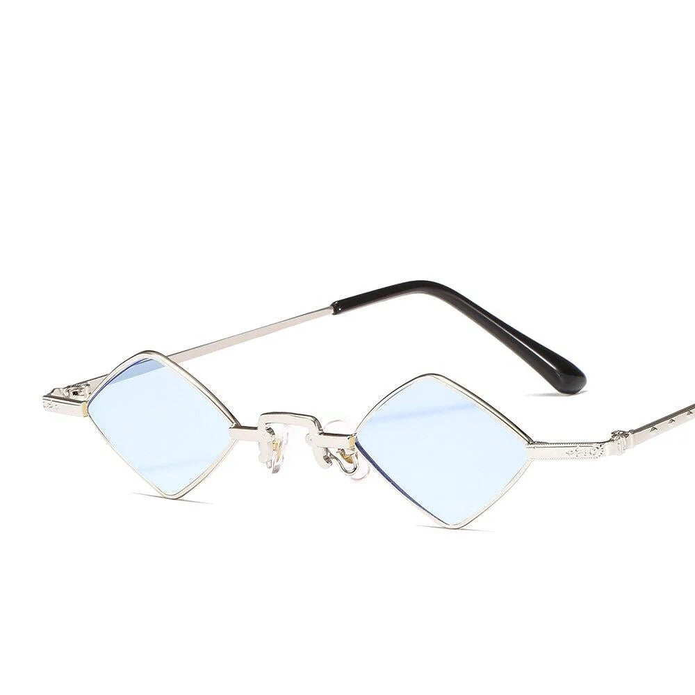 Metal Diamond Retro Sunglasses