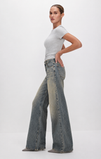 Fade Dusk Blue Wide Leg Jeans
