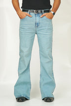 Classic Mist Blue Bootcut Jeans