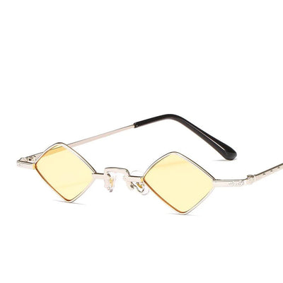 Metal Diamond Retro Sunglasses