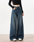 Blue Bare Minimum Wide Leg Jeans