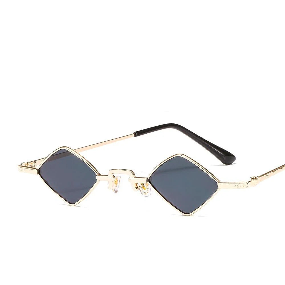 Metal Diamond Retro Sunglasses