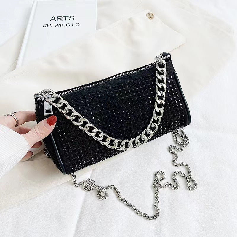 Midnight Starlet Chain Strap Bag