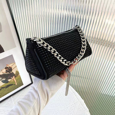 Midnight Starlet Chain Strap Bag