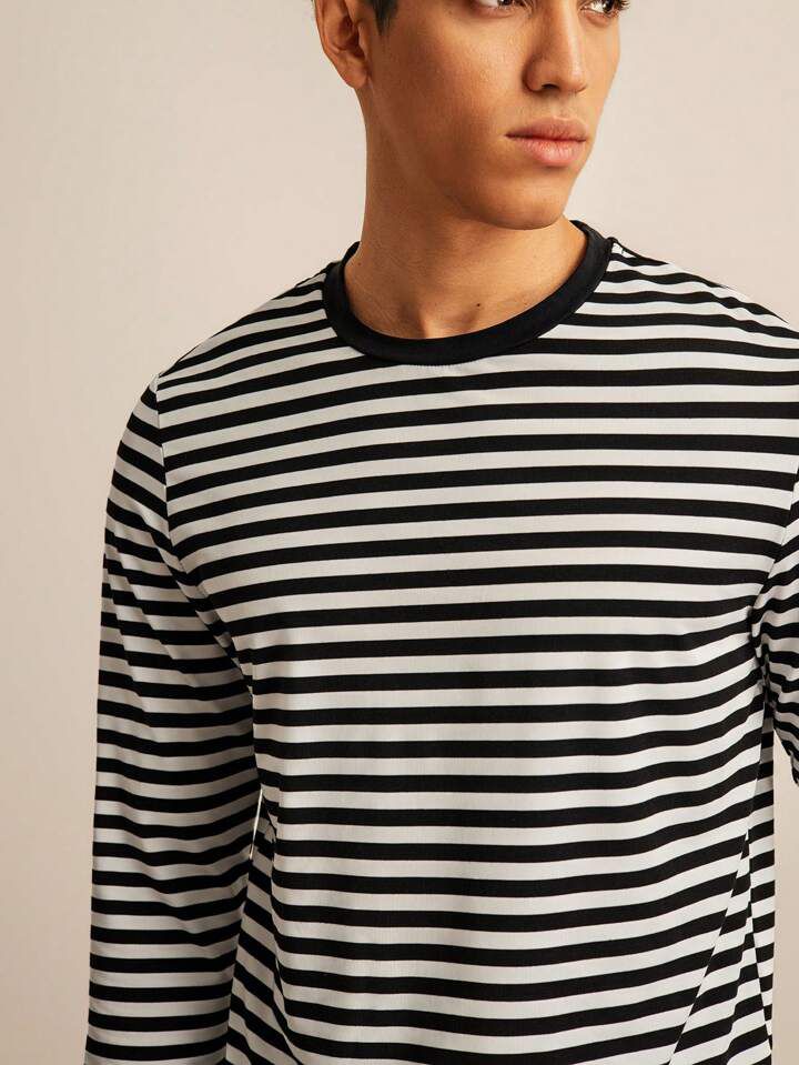 Stripe Mode Long Sleeve Tshirt