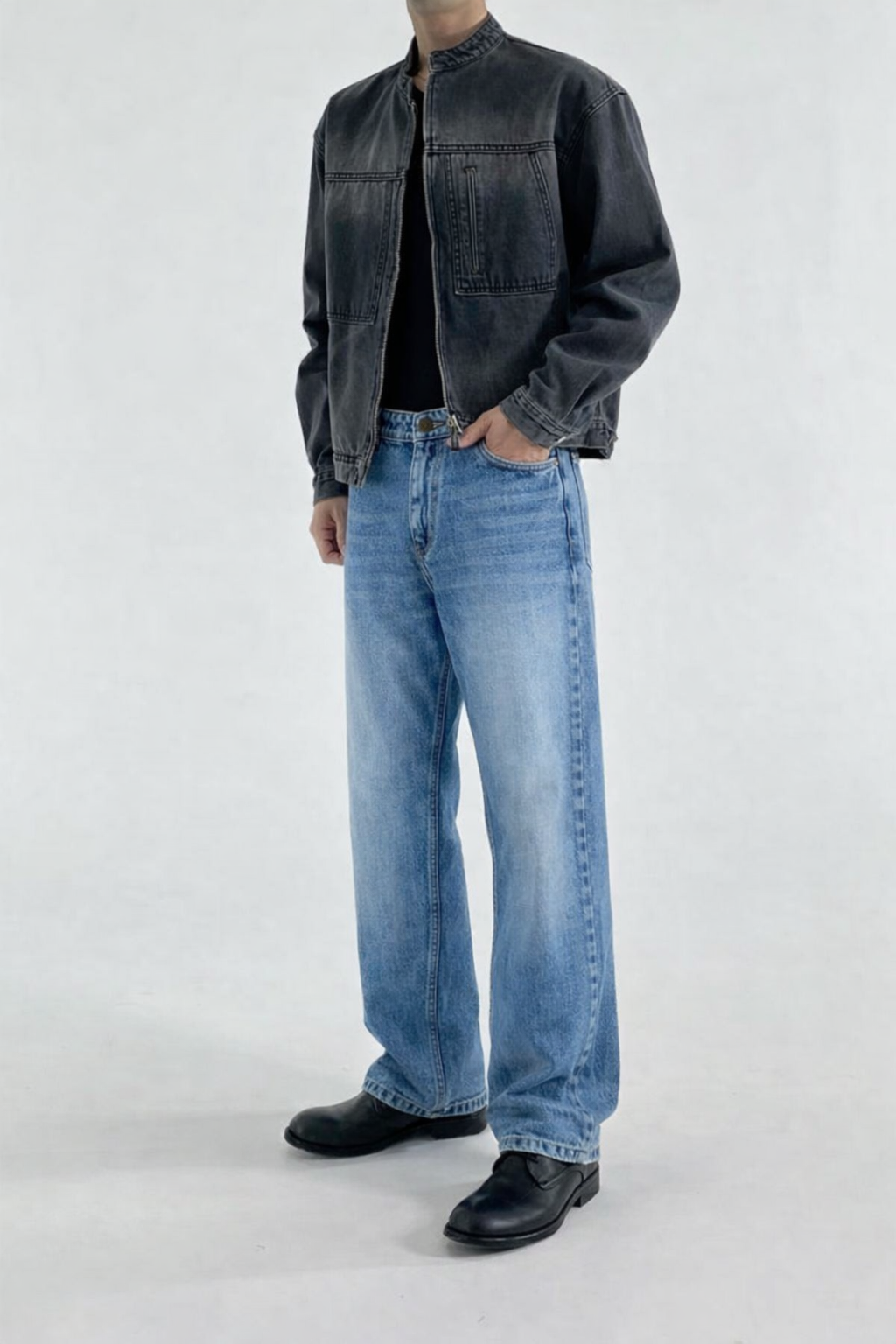 Titan Blue Baggy Jeans - Image 2