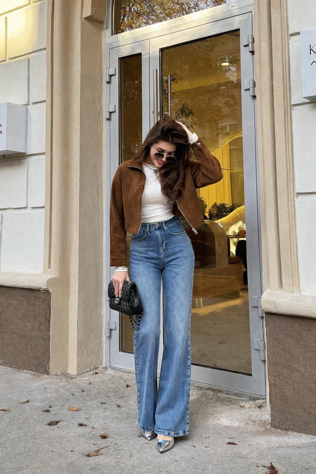 Classic Blue Wide Leg Jeans
