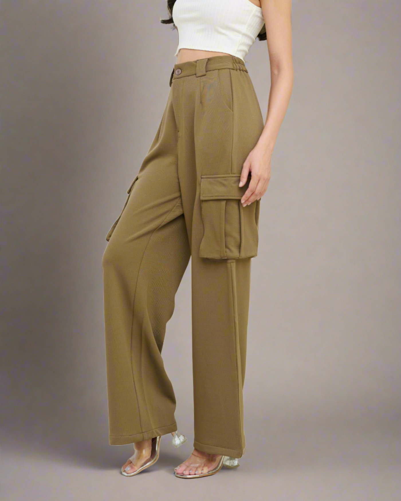 Buttoned High Waisted Cargo Pants at Rs 2899.00 | Men Regular Fit Trousers,  Men Formal Pants, पुरुषों की पैंट - Artistspace, Bengaluru | ID:  2851027240291