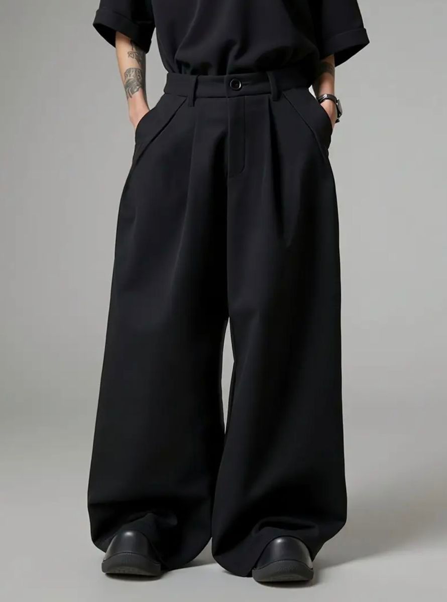 Street Cast Relaxed Wide Trousers