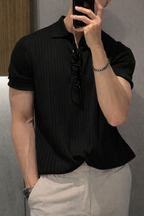 Classic Ribbed Short-Sleeve Polo