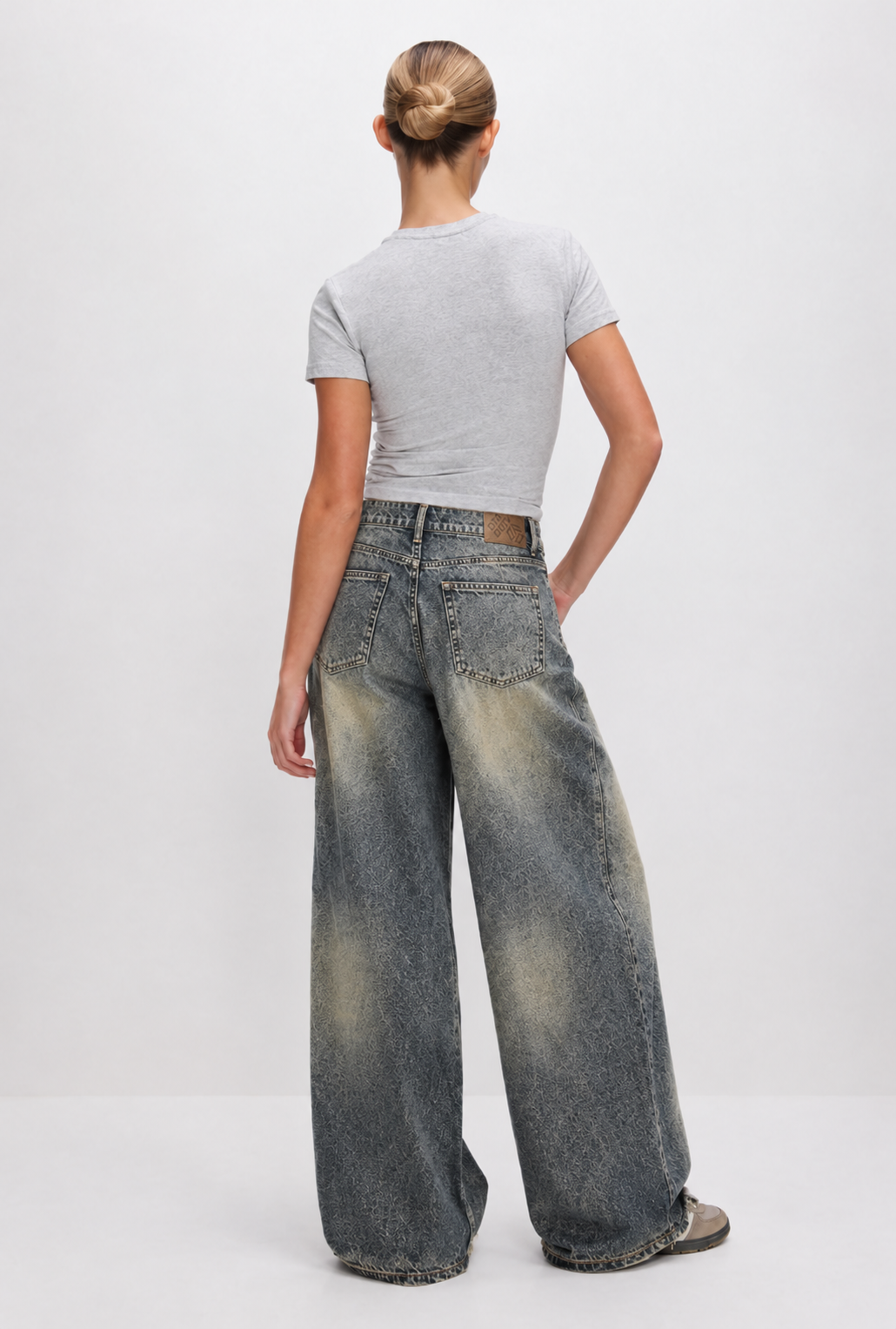 Fade Dusk Blue Wide Leg Jeans