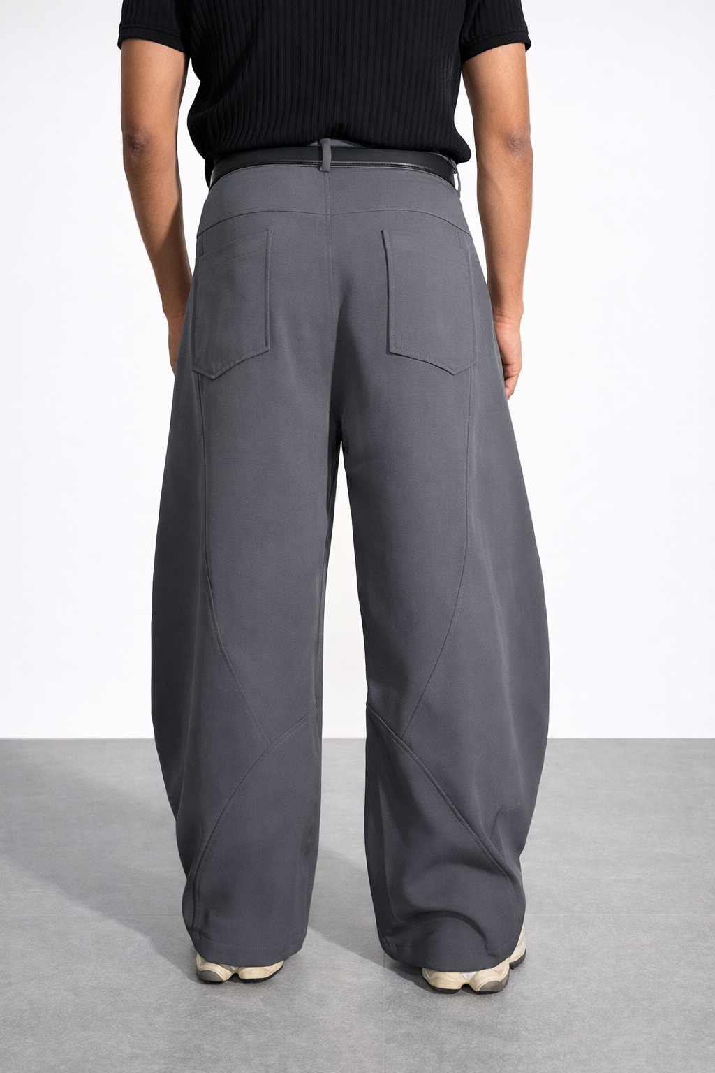 Bound Barrel Fit Rivet Pants