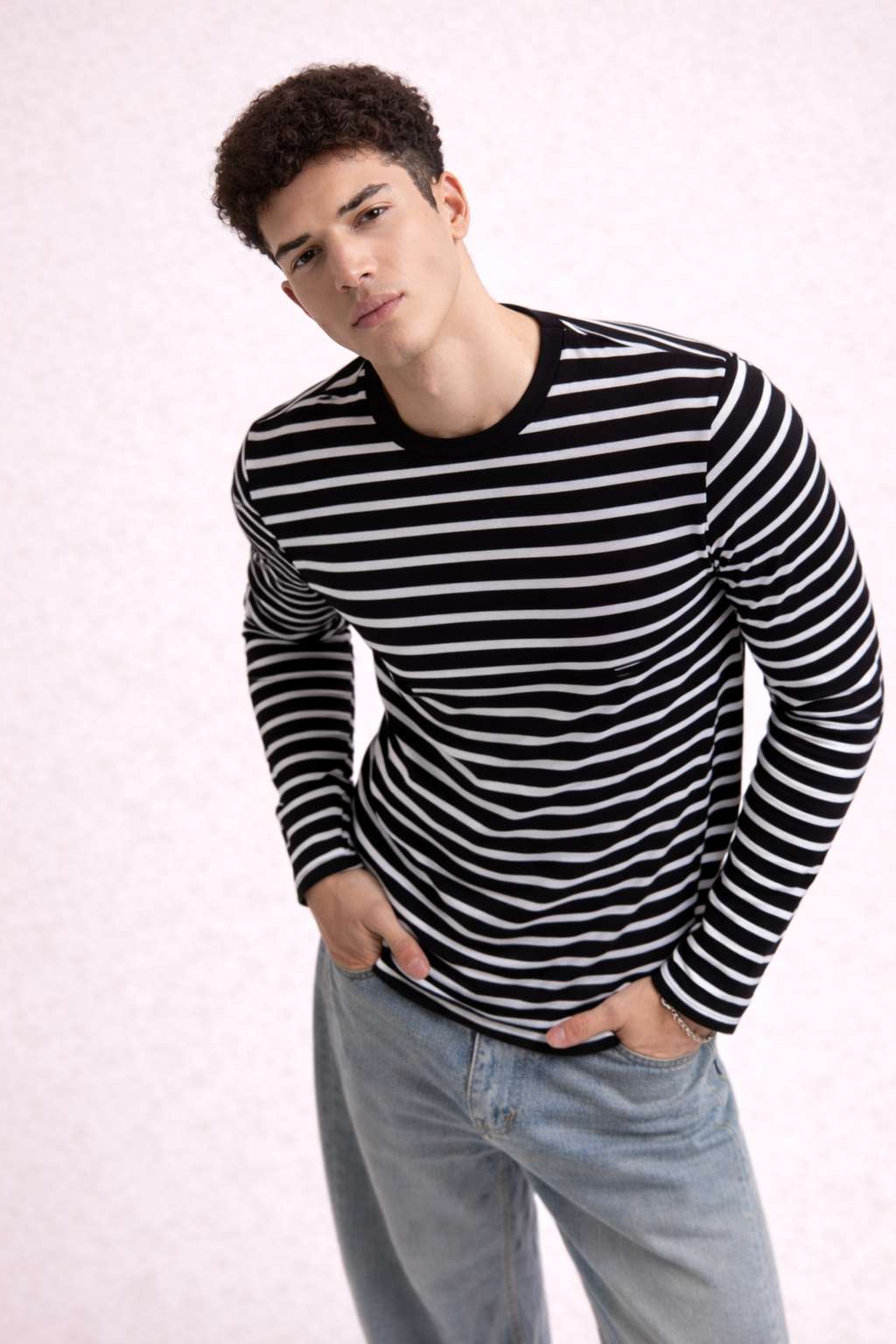 Stripe Mode Long Sleeve Tshirt