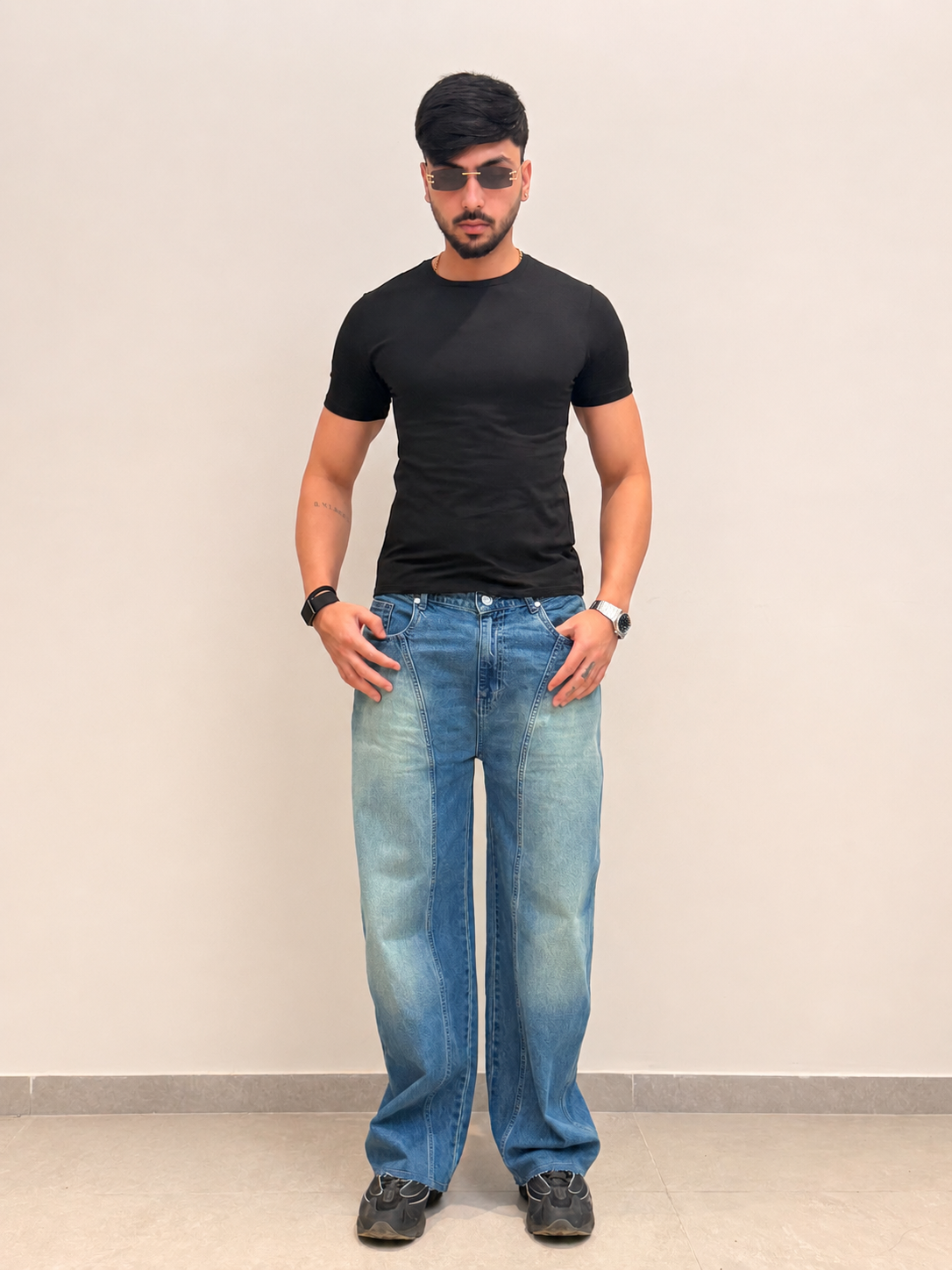 Heavy Collapse Edge Japan Baggy Jeans