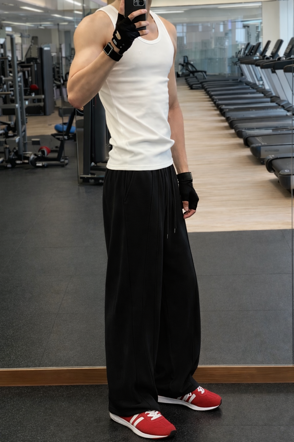 Structured Overlap Pleat Joggers