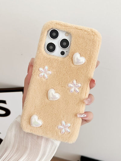 Soft Fur 3D Charm Iphone Cover