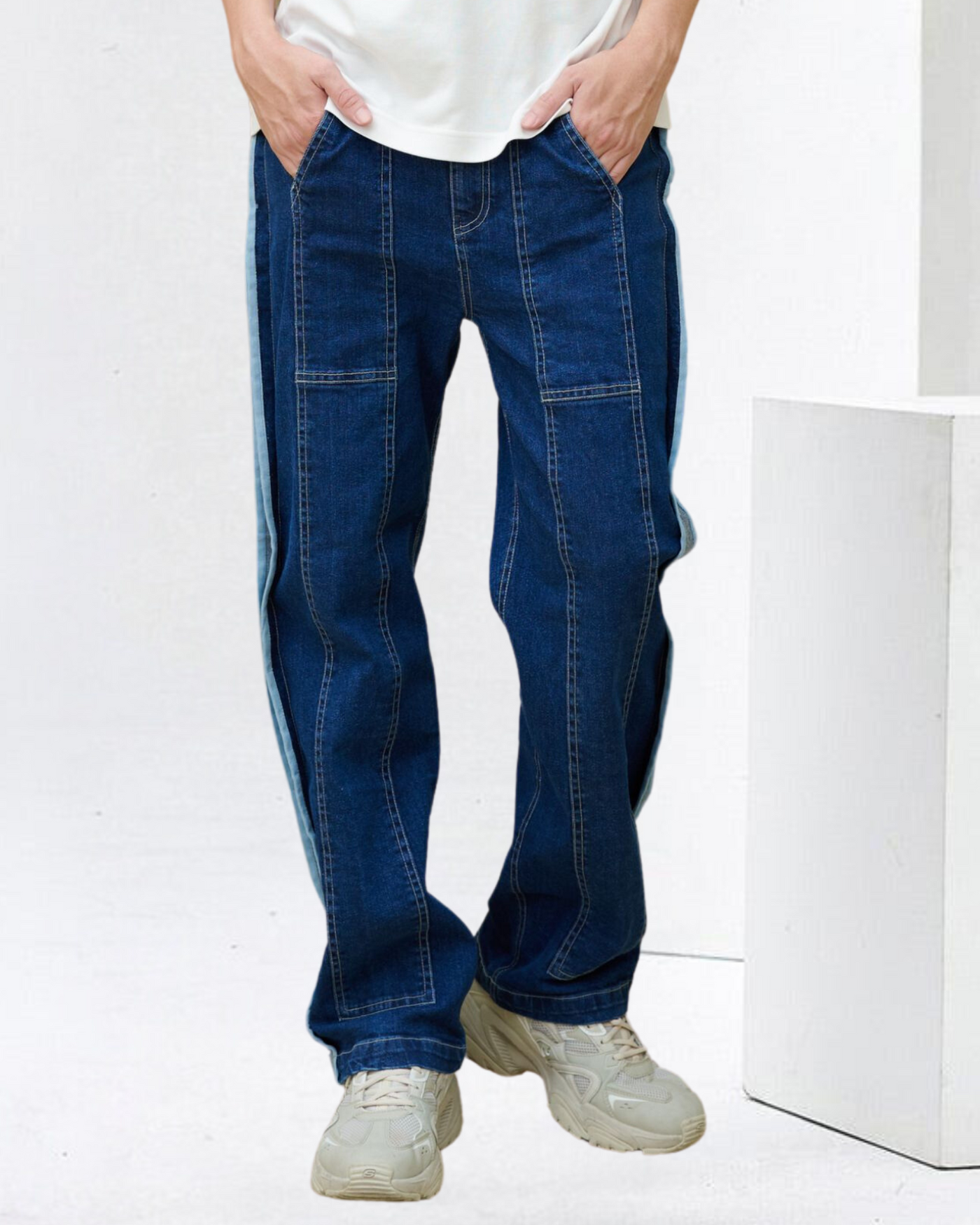 Chill Out Baggy Blue Wash Jeans