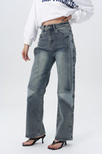 Reform Cut Structured Straight Jeans