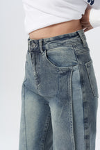 Reform Cut Structured Straight Jeans