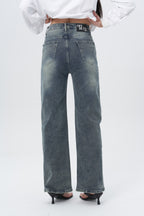 Reform Cut Structured Straight Jeans