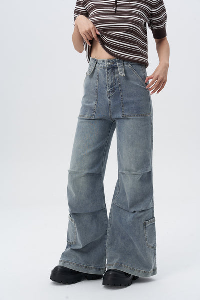Oldschool Utility Wide Leg Jeans