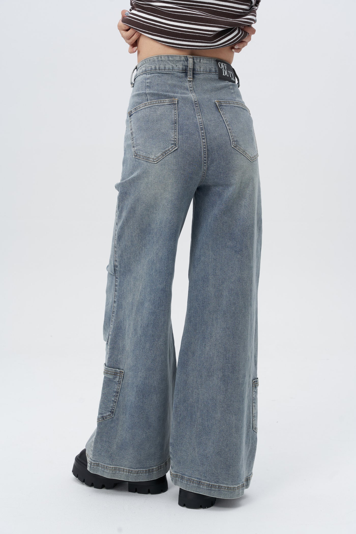 Oldschool Utility Wide Leg Jeans