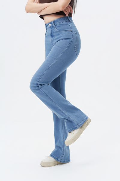 Baby Blue Bootcut Flare Jeans