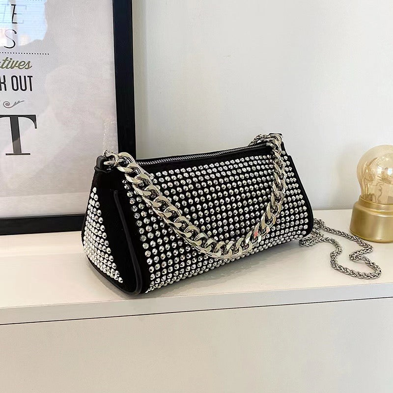 Midnight Starlet Chain Strap Bag