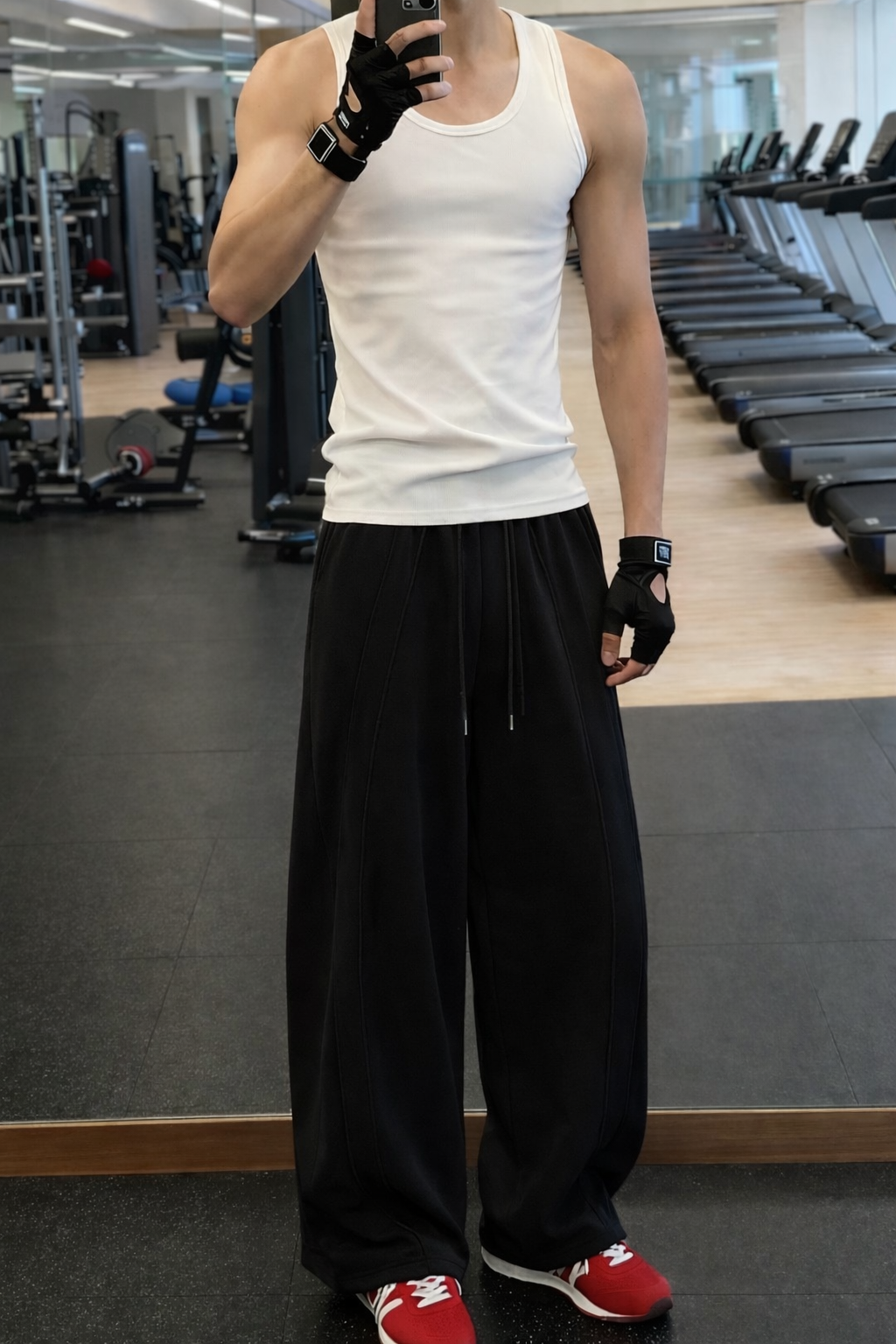 Structured Overlap Pleat Joggers